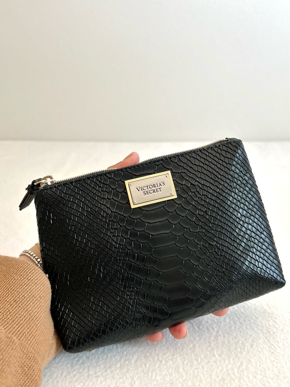 Victoria's Secret Black Cosmetic Pouch